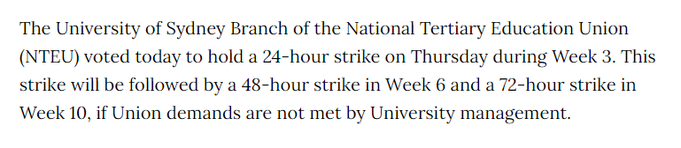 大家还会在week 10在看到一次罢工。