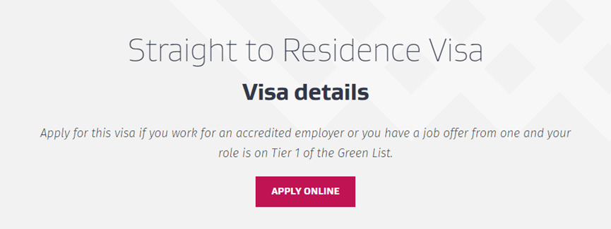 Straight to Residence Visa