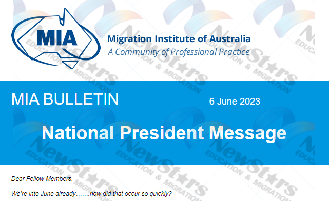 澳洲移民协会MIA的主席跟澳洲移民局进行了一个会议