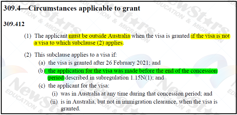 境外配偶移民 309 签证